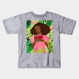 Poppy in August Kids T-Shirt